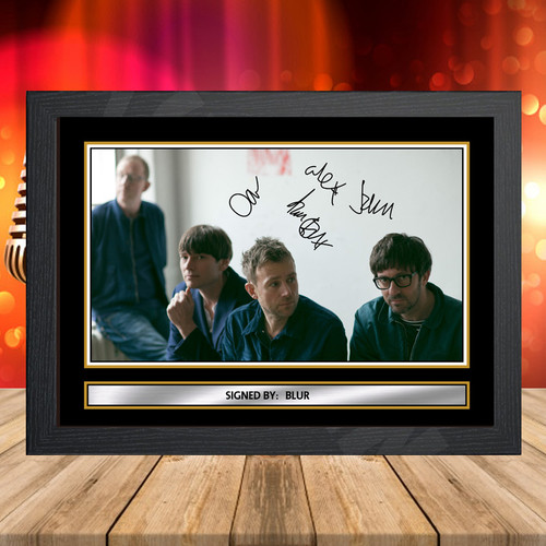 Blur 1 printed autograph poster print