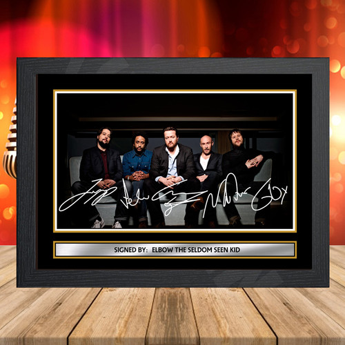 Elbow The Seldom Seen Kid 1 printed autograph poster print