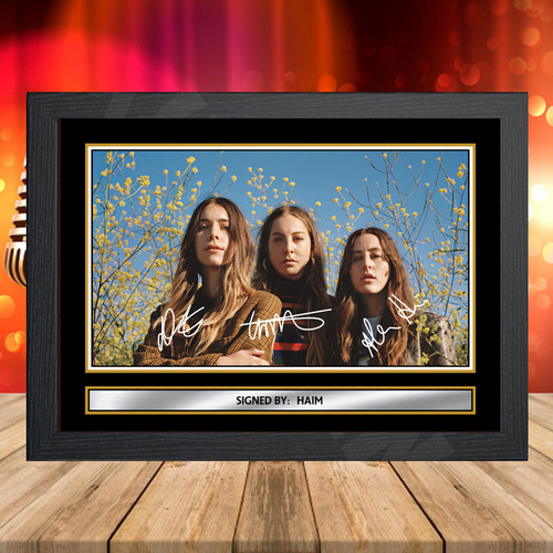 Haim 2 printed autograph poster print