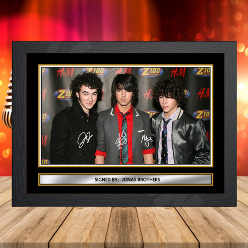 Jonas Brothers 1 printed autograph poster print