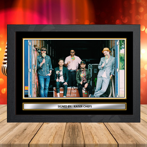 Kaiser Chiefs 2 printed autograph poster print