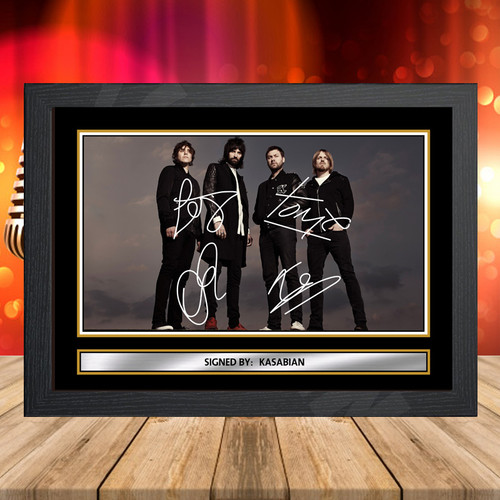 Kasabian 4 printed autograph poster print