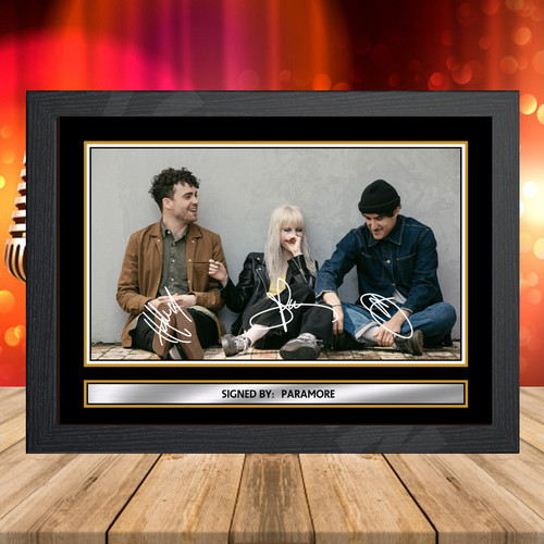 Paramore 2 printed autograph poster print