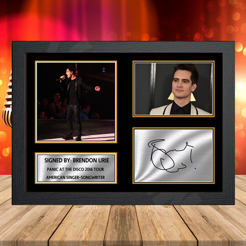 Brendon Urie Panic At The Disco 2016 Tour 2 printed autograph poster print