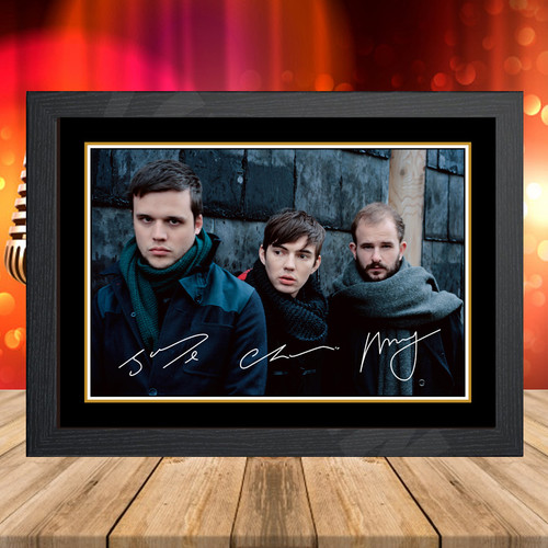White Lies printed autograph poster print