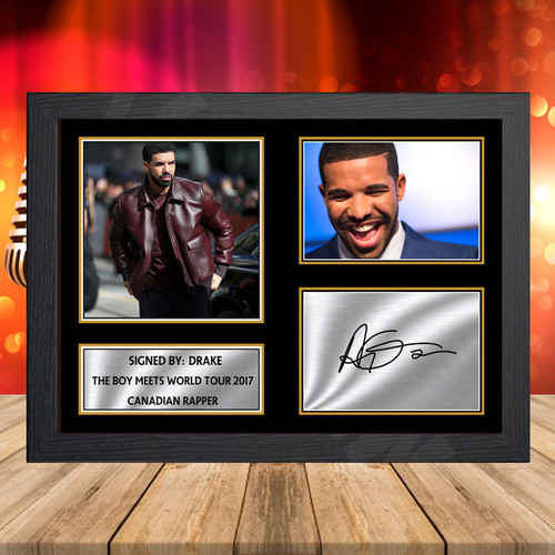 Drake The Boy Meets World Tour 2017 printed autograph poster print