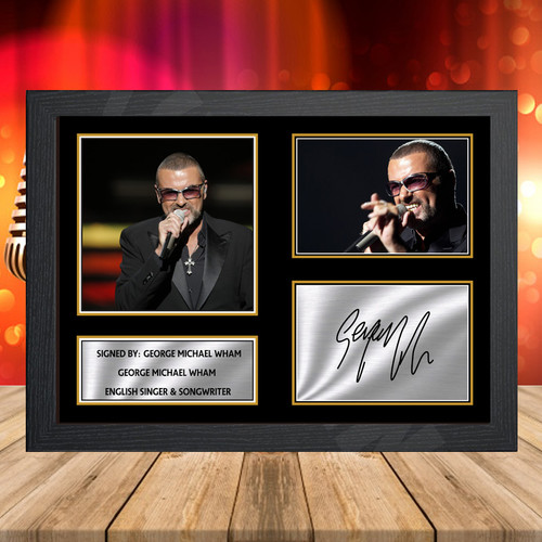 George Michael Wham 1 2 Printed Autograph Music-Landscape Star Poster Print