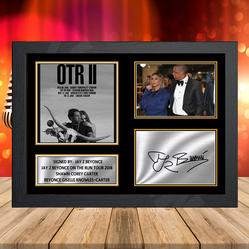 Jay Z Beyonce On The Run Tour 2018 2 printed autograph poster print
