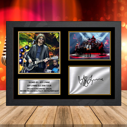 Jeff Lynne Elo 2018 Tour Printed Autograph Music-Landscape Star Poster Print