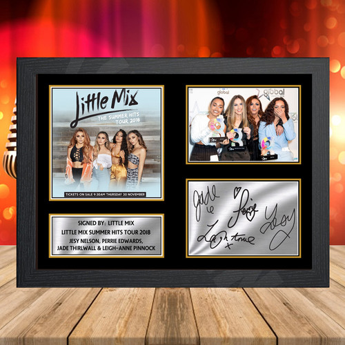 Little Mix Summer Hits Tour 2018 Printed Autograph Music-Landscape Star Poster Print
