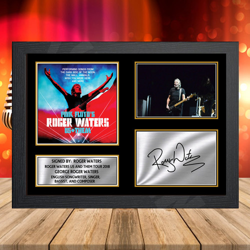 Roger Waters Us And Them Tour 2018 Printed Autograph Music-Landscape Star Poster Print