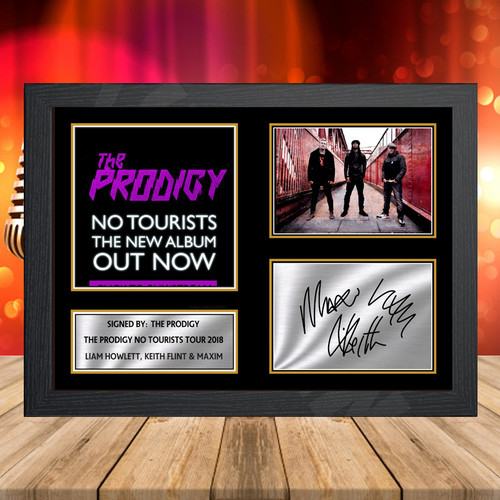 The Prodigy No Tourists Tour 2018 printed autograph poster print