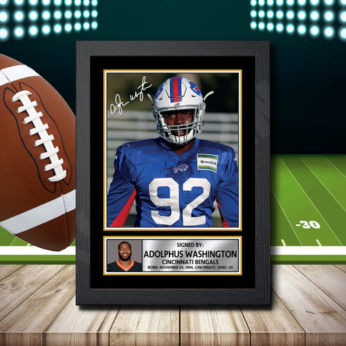 Adolphus Washington 1 printed autograph poster print