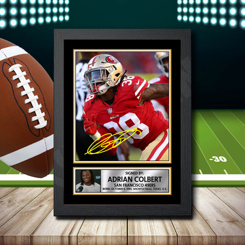 Adrian Colbert printed autograph poster print