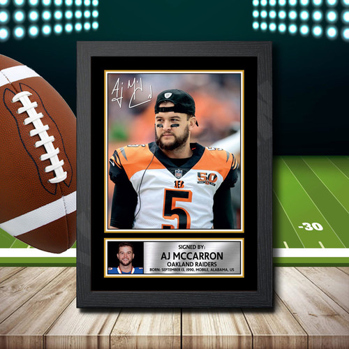 Aj Mccarron 2 printed autograph poster print