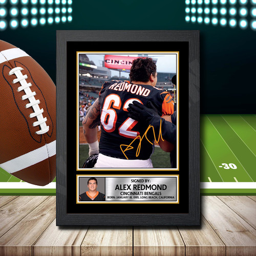 Alex Redmond 2 printed autograph poster print