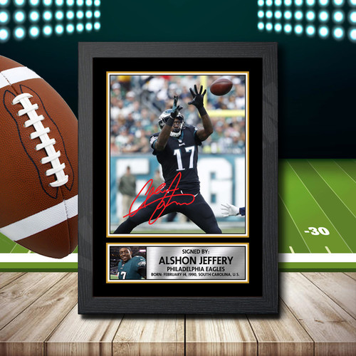 Alshon Jeffery 2 printed autograph poster print