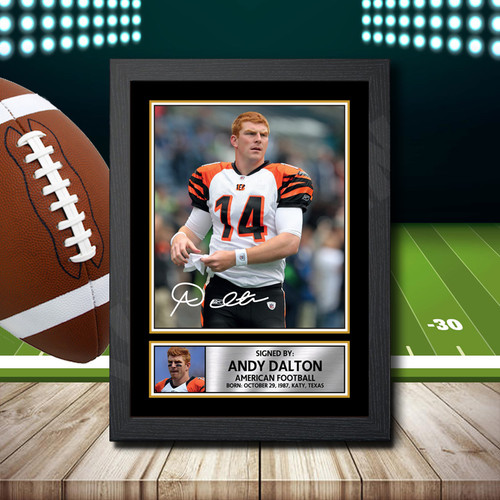 Andrew Dalton 2 printed autograph poster print