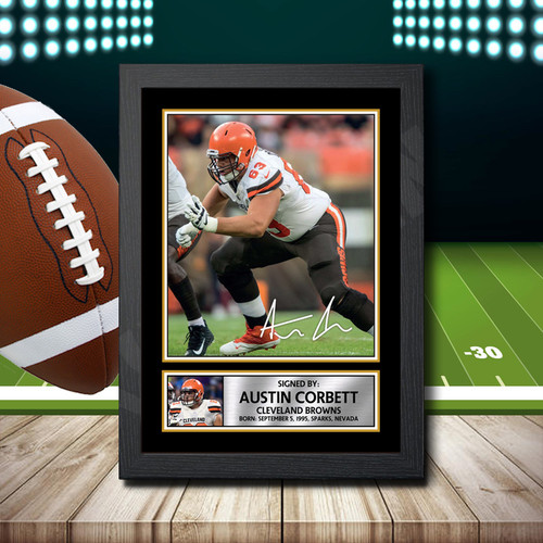 Austin Corbett printed autograph poster print