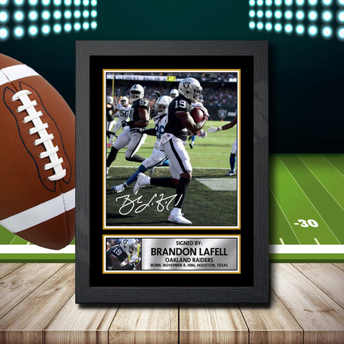 Brandon Lafell printed autograph poster print