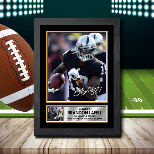 Brandon Lafell 2 printed autograph poster print
