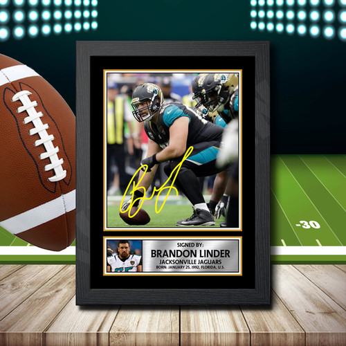 Brandon Linder printed autograph poster print