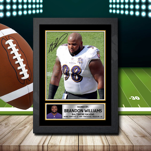 Brandon Williams 1 printed autograph poster print