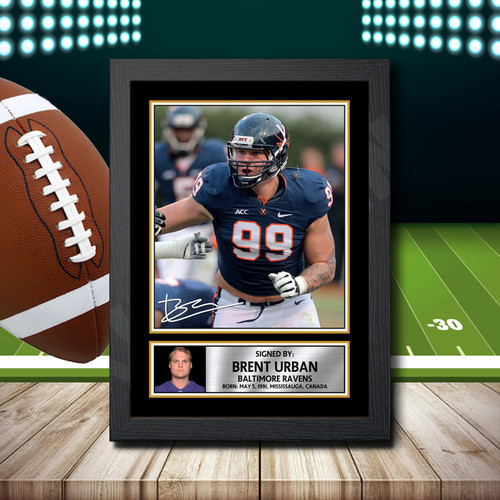 Brent Urban 2 printed autograph poster print