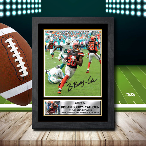 Briean Boddy-Calhoun 2 printed autograph poster print