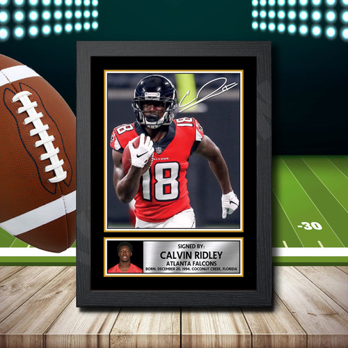 Calvin Ridley 2 printed autograph poster print
