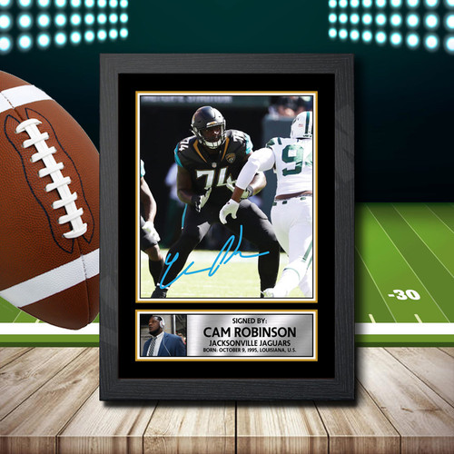 Cam Robinson 2 printed autograph poster print