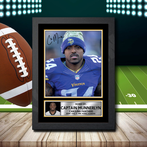 Captain Munnerlyn 1 printed autograph poster print