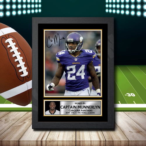 Captain Munnerlyn 2 printed autograph poster print