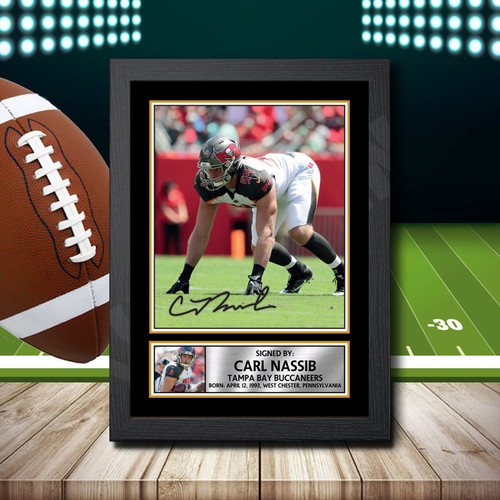 Carl Nassib printed autograph poster print