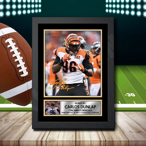 Carlos Dunlap 2 printed autograph poster print
