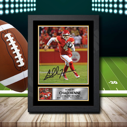 Chad Henne 2 printed autograph poster print