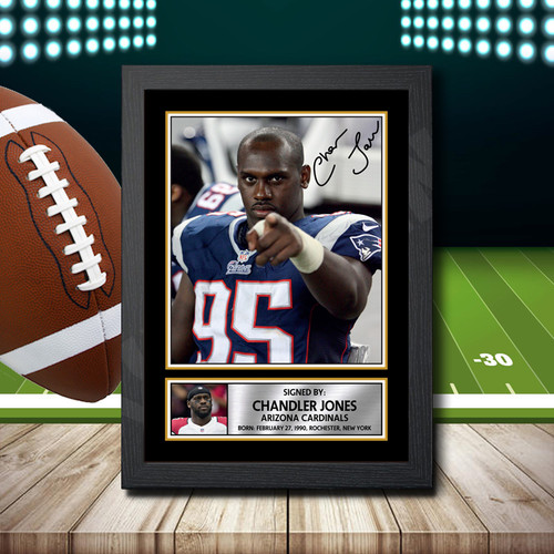 Chandler Jones 2 printed autograph poster print
