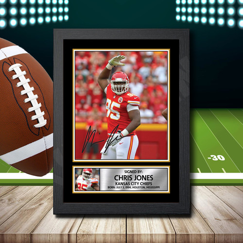 Chris Jones printed autograph poster print