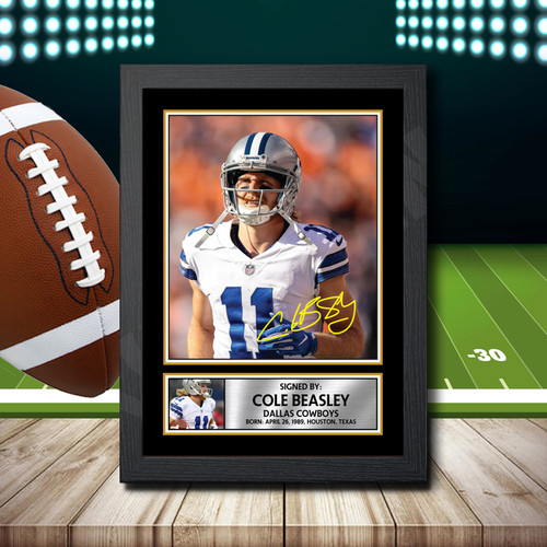 Cole Beasley 2 printed autograph poster print