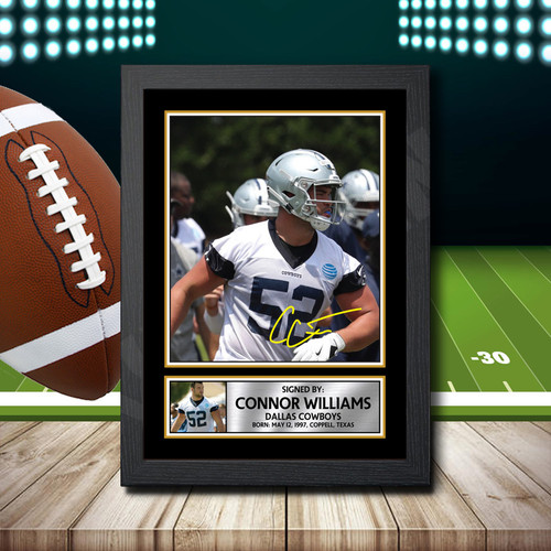 Connor Williams printed autograph poster print