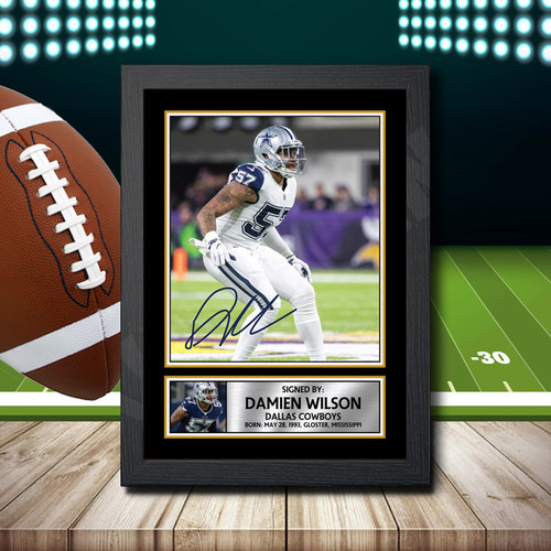 Damien Wilson printed autograph poster print