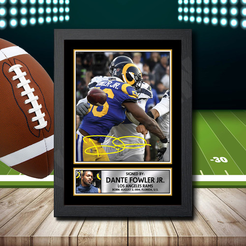 Dante Fowler Jr. printed autograph poster print
