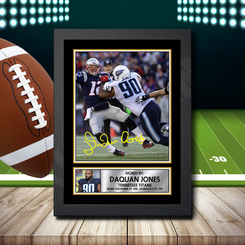 Daquan Jones printed autograph poster print