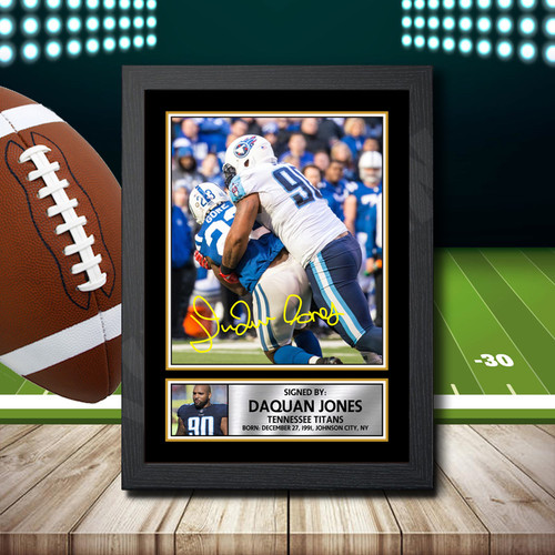 Daquan Jones 2 printed autograph poster print