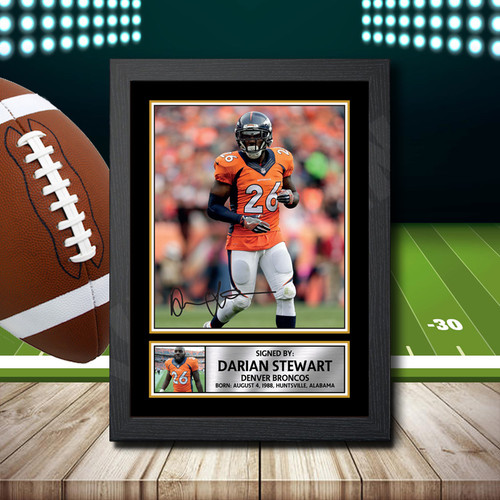 Darian Stewart 2 printed autograph poster print