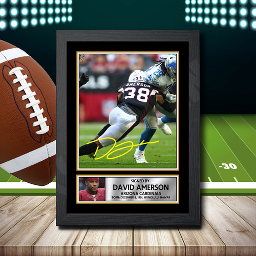 David Amerson printed autograph poster print
