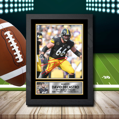 David Decastro 2 printed autograph poster print