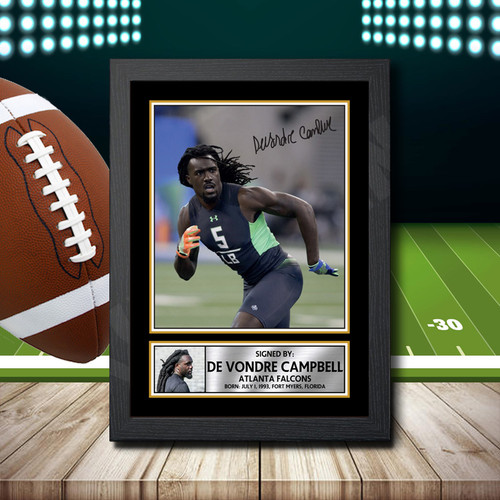De Vondre Campbell 1 printed autograph poster print