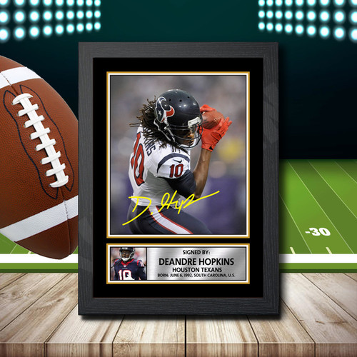 Deandre Hopkins 2 printed autograph poster print