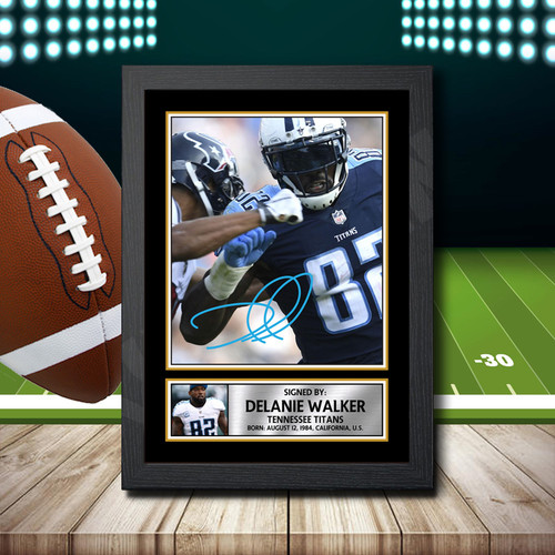 Delanie Walker printed autograph poster print